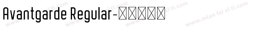 Avantgarde Regular字体转换